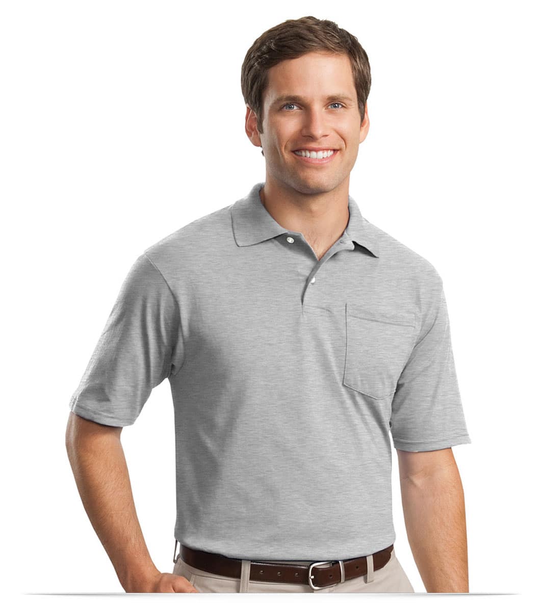 Custom Corporate Polo Shirt with Pocket Merchlist Add Your Design or Logo to Corporate Office Polo with Pocket for Company Logo 3