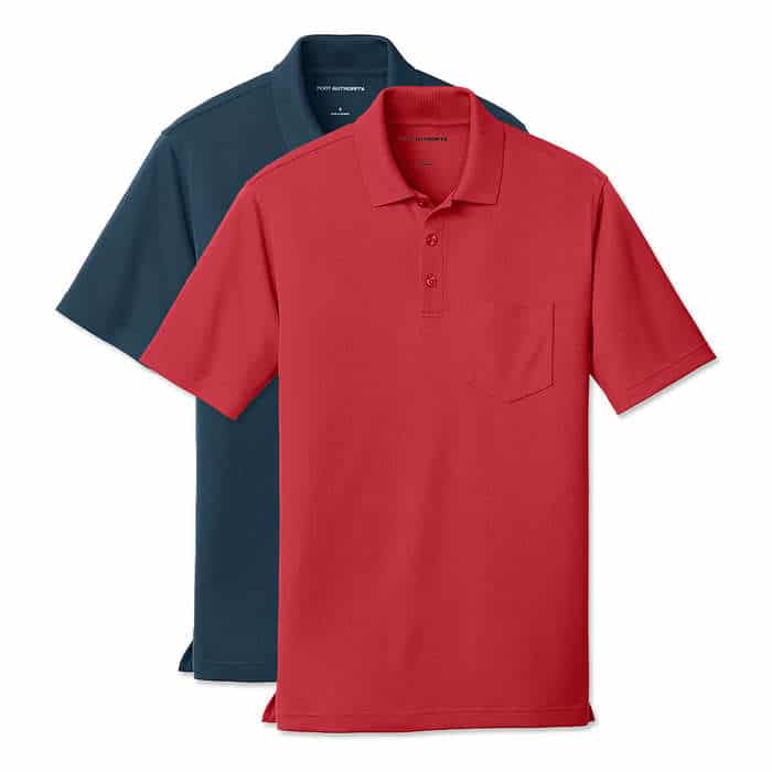 Custom Corporate Polo Shirt with Pocket Merchlist Add Your Design or Logo to Corporate Office Polo with Pocket for Company Logo 4