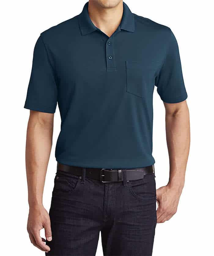 Custom Corporate Polo Shirt with Pocket Merchlist Add Your Design or Logo to Corporate Office Polo with Pocket for Company Logo 5