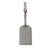 Custom Printed Leather Luggage Tag Merchlist Add Your Design or Logo to Custom Leather Luggage Tag Add Your Name_Light Grey