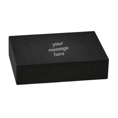 Plain Gift Packaging Box with Magnetic Flap Black