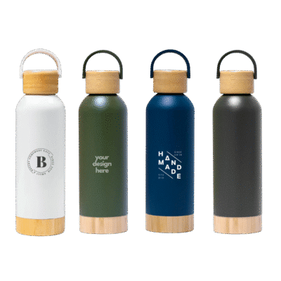 1.0 Main Custom Printed Bamboo Flow Bottle Add Your Design or Logo to Custom Bamboo Flow Bottle