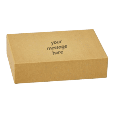Plain Gift Packaging Box with Magnetic Flap Brown
