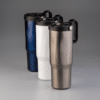 Custom Printed EXPLORER Recycled Stainless Steel Mug with Straw Merchlist Add Your Design or Logo to Custom Mug 1