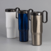 Custom Printed EXPLORER Recycled Stainless Steel Mug with Straw Merchlist Add Your Design or Logo to Custom Mug 4