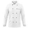 Custom Long Sleeve Chef Coat Jacket with Restaurant Logo 4