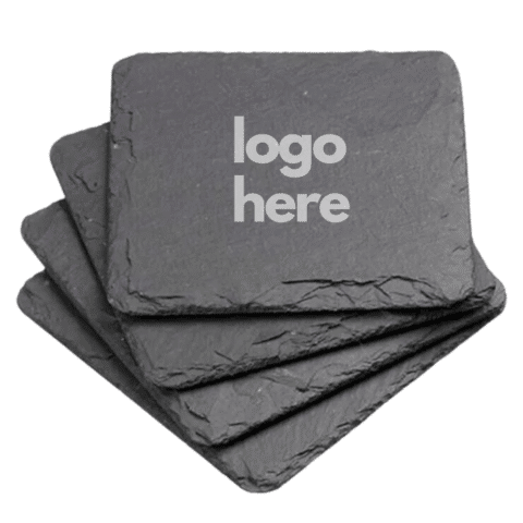 1.0 Main Custom Printed Square Slate Coaster Merchlist Add Your Design or Logo to Custom Square Slate
