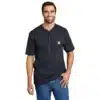 Custom Printed Henley T-shirt Merchlist Add Your Design or Logo to Henley Tshirt 7