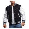 Custom Printed Leather Letterman Varsity Jacket Merchlist Add Your Design or Logo to Leather Varsity Jacket 9