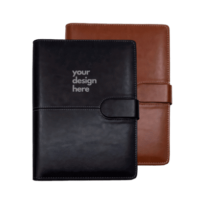 1.0 Main Custom Printed Astra PU Leather Organizer with Calculator Merchlist Add Your Design or Logo to Custom PU Leather Organizer