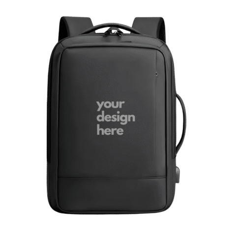 1.0 Main Custom Printed Smart Expandable Travel Backpack Merchlist Add Your Design or Logo to Custom Travel Backpack