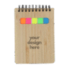 1.0 Main Custom Printed Affiche Mini Bamboo Notebook Merchlist Add Your Design or Logo to Custom Notebook