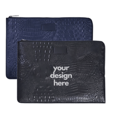 1.0 Main Custom Printed CrocSkin Laptop Sleeve Merchlist Add Your Design or Logo to Custom Laptop Sleeve