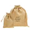 1.0 Main Custom Printed Jute Drawstring Pouch Merchlist Add Your Design or Logo to Custom Pouch