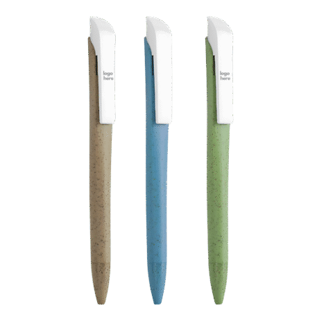 1.0 Main Custom Printed Wheaty Pen Merchlist Add Your Design or Logo to Custom Eco Pen