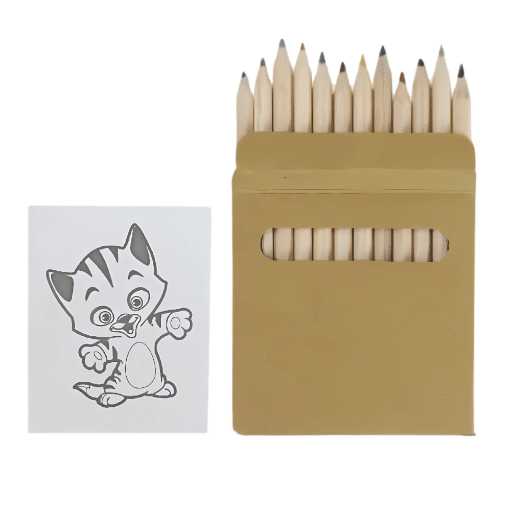 Custom Printed Color Pencils _ coloring booklet Merchlist Add Your Design or Logo to Custom booklet 2