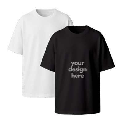 1.0 Main Custom Printed Heavy Oversized Tshirt Merchlist Add Your Design or Logo to Custom Oversized Tshirt