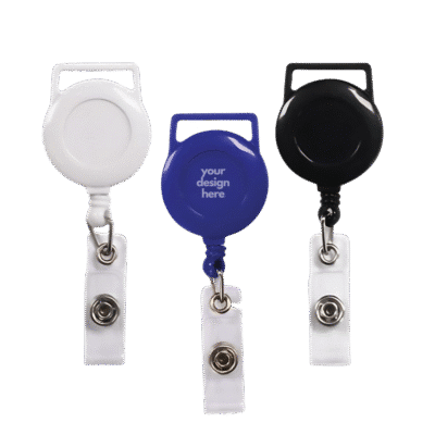 1.0 Main Custom Printed Retractable Reel Badge Merchlist Add Your Design or Logo to Custom Reel Badge