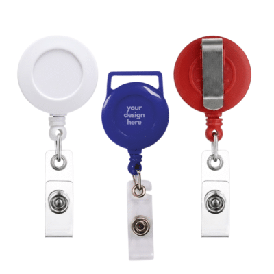 1.0 Main Custom Retractable Reel Badge Add Your Design or Logo to Custom Retractable Reel Badge