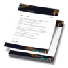 Custom Printed A4 Letterhead Merchlist Add Your Design or Logo to Custom A4 Office Letterhead 8