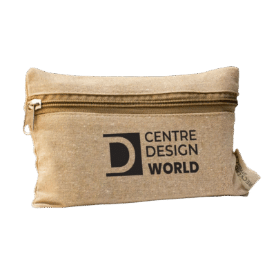 1. Main Custom Printed Recycled Cotton Organizer Pouch Merchlist Print Your Name or Logo on Custom Organizer