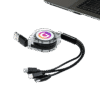1. Main Custom Printed UniReel 3-in-1 Charging Cable Merchlist