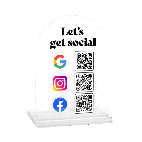 1.0 Main Custom Printed Acrylic Table Sign Add Your Design or Logo to Custom Acrylic Table Sign