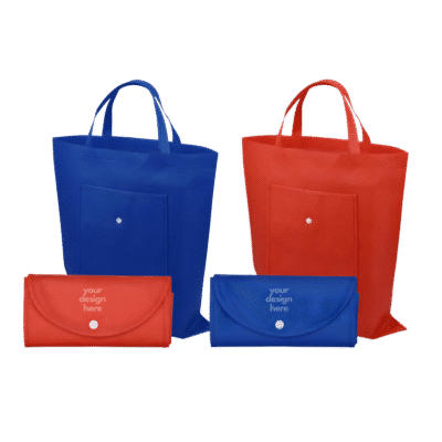1.0 Main Custom Printed Folding Tote Bag Merchlist Add Your Design or Logo to Custom Tote Bag