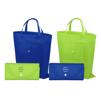 1.0 Main Custom Printed Folding Tote Bag Merchlist Add Your Design or Logo to Custom Tote Bag
