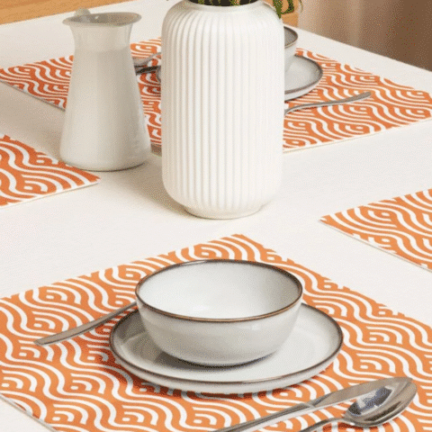 1.0 Main Custom Printed Placemat Set of 4 Merchlist Add Your Design or Logo to Custom Placemat Set of 4