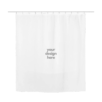1.0 Main Custom Printed Shower Curtain Merchlist Add Your Design or Logo to Custom Shower Curtain