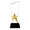 Custom Printed Crystal Trophy with Metal Star Merchlist Add Your Design or Logo to Custom Crystal Trophy
