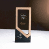 Custom Printed Wooden Crystal Trophy with Black Stone Merchlist Add Your Design or Logo to Custom Crystal Trophy 1
