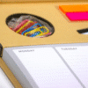 Custom Printed Work Planner with Clips Pen and Post-it Merchlist Add Your Design or Logo to Custom Work Planner 4