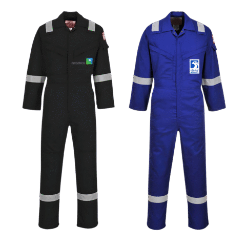 1. Main Custom Flame Resistant Safety Coverall Merchlist Add Your Company Logo to Safety Coverall Patch Oil & Gas