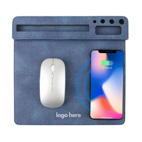 1. Main Custom Printed Fabric Mouse Pad with Wireless Charger