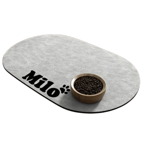 1. Main Custom Printed Pet Feeding Mat Merchlist Print Your Pets Name on Feeding Mat