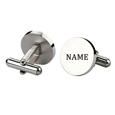 1. Main Custom Printed Round Cufflinks Merchlist Add Your Name or Logo to Custom Personalized Cufflinks