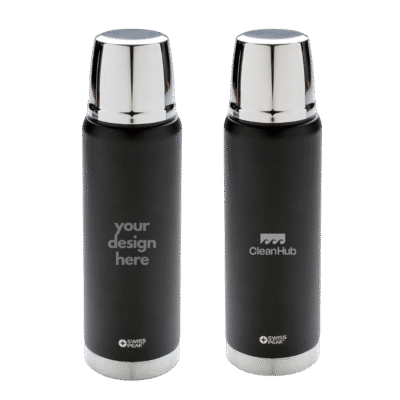 1.0 Main Custom Printed Swiss Peak Vacuum Flask Merchlist Add Your Design or Logo to Custom Vacuum Flask
