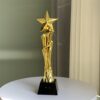 Gold Star Trophy Merchlist for Corporate Recognition Achievement Award