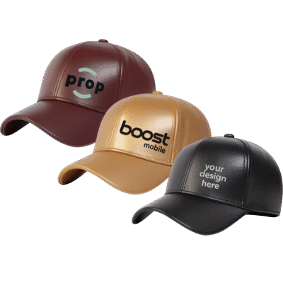 1. Main Custom Embroidered Leather Baseball Cap Merchlist Add Your Design or Logo on PU Leather Cap