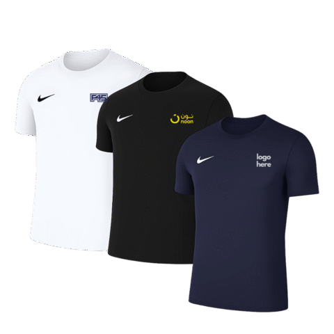 1. Main Custom Printed Nike Dri-Fit Park T-shirt Merchlist Print Your Logo on Nike Jersey