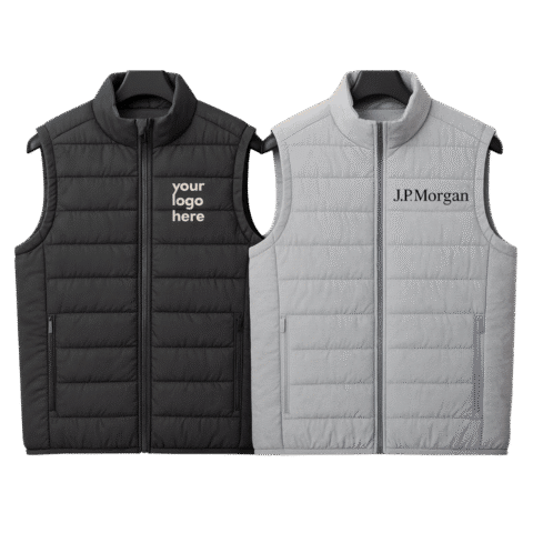 1. Main Custom Printed Puffer Vest Jacket Merchlist Print Your Logo on Custom Puffer Jacket Vest FInanceBro Vest