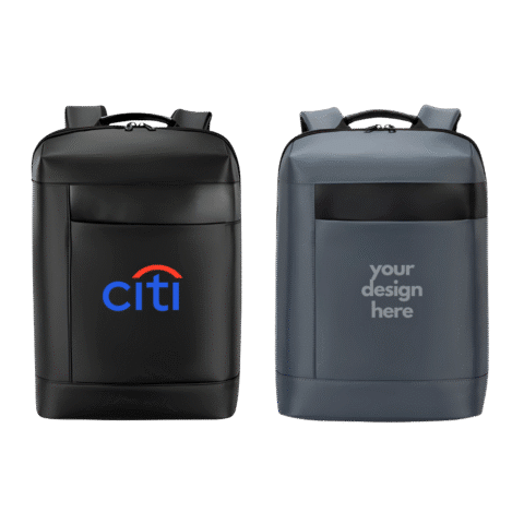 1. Main Custom Printed Ranger Water Resistant Premium Backpack Merchlist Add Your Company Logo or Design to Custom Business Backpack