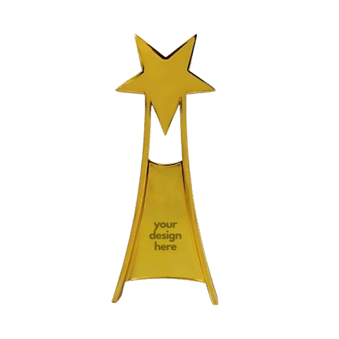 1.0 Main Custom Printed Blitz Gold Award Add Your Design or Logo to Custom Blitz Gold Award