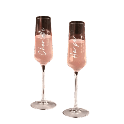 1.0 Main Custom Printed Champagne Flute Glass (Set of 2) Merchlist Add Your Design or Logo to Custom Champagne Flute Glass (Set of 2)