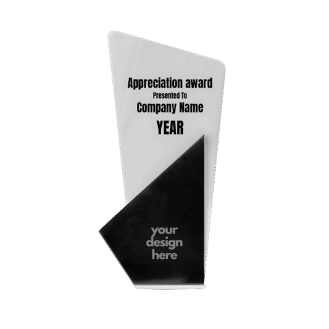 1.0 Main Custom Printed Eternal Recognition Stone Trophy Add Your Design or Logo to Custom Eternal Recognition Stone Trophy