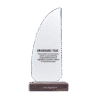 1.0 Main Custom Printed Sail Shape Award Trophy Add Your Design or Logo to Custom Sail Shape Award Trophy