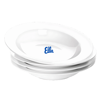 1.0 Main Custom Printed Soup & Salad Bowl Add Your Design or Logo to Custom Soup & Salad Bowl