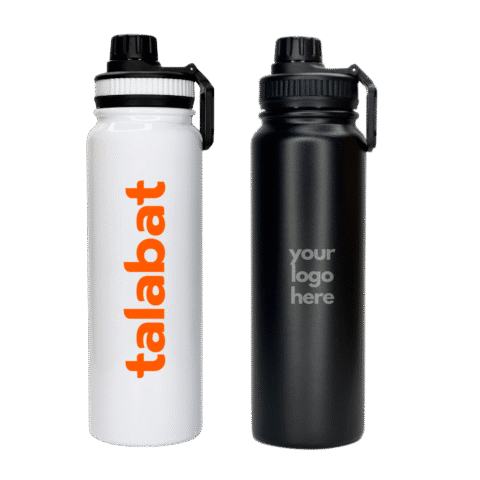 1.0 Main Custom Printed Vacuum Double Wall Stainless Steel Water Bottle Merchlist Add Your Design or Logo to Custom Stainless Steel Water Bottle